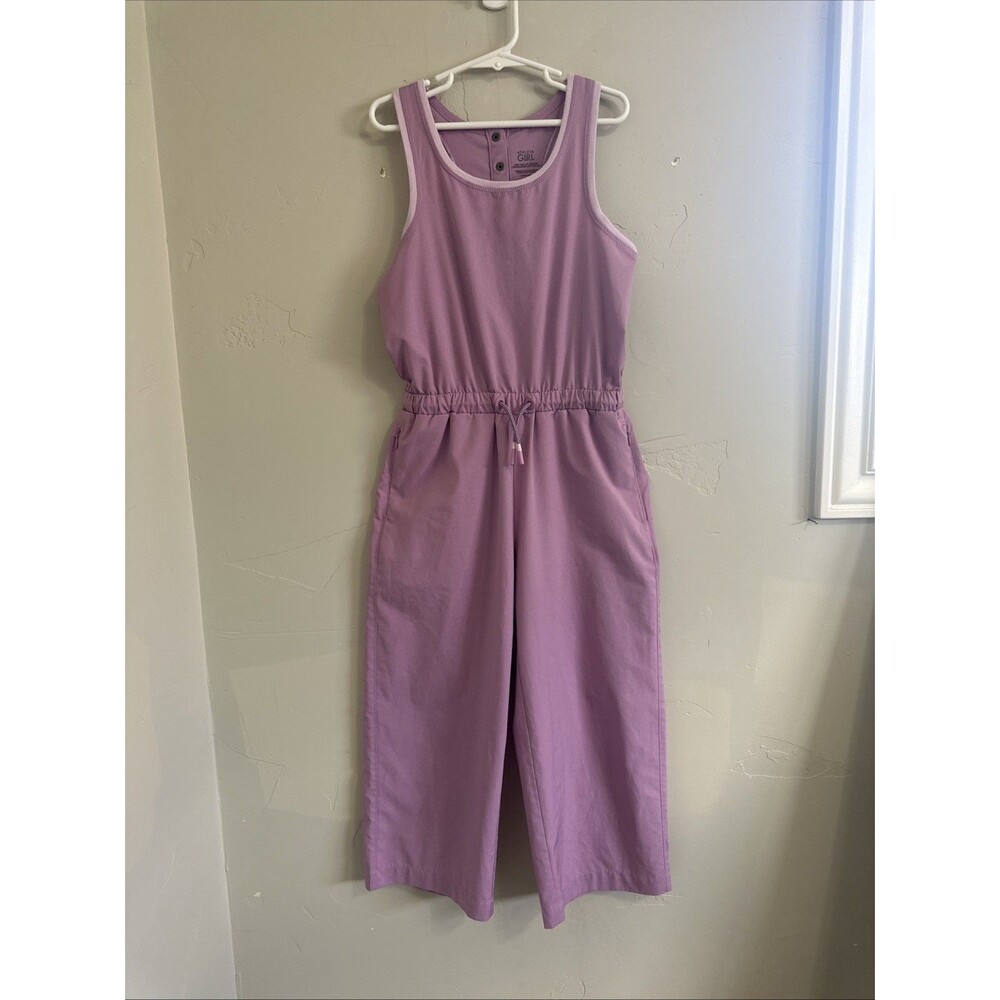 Athleta Girl Size Small 7 Pink Jumpsuit Purple Sleeveless